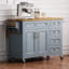 Versatile Kitchen Island With Drop Leaf, Embossed Texture, And Multiple Storage Options For Enhanced Organization And Functionality