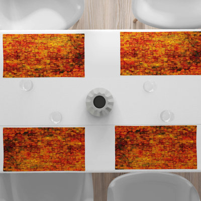 Polyester Abstract Rectangle Placemat