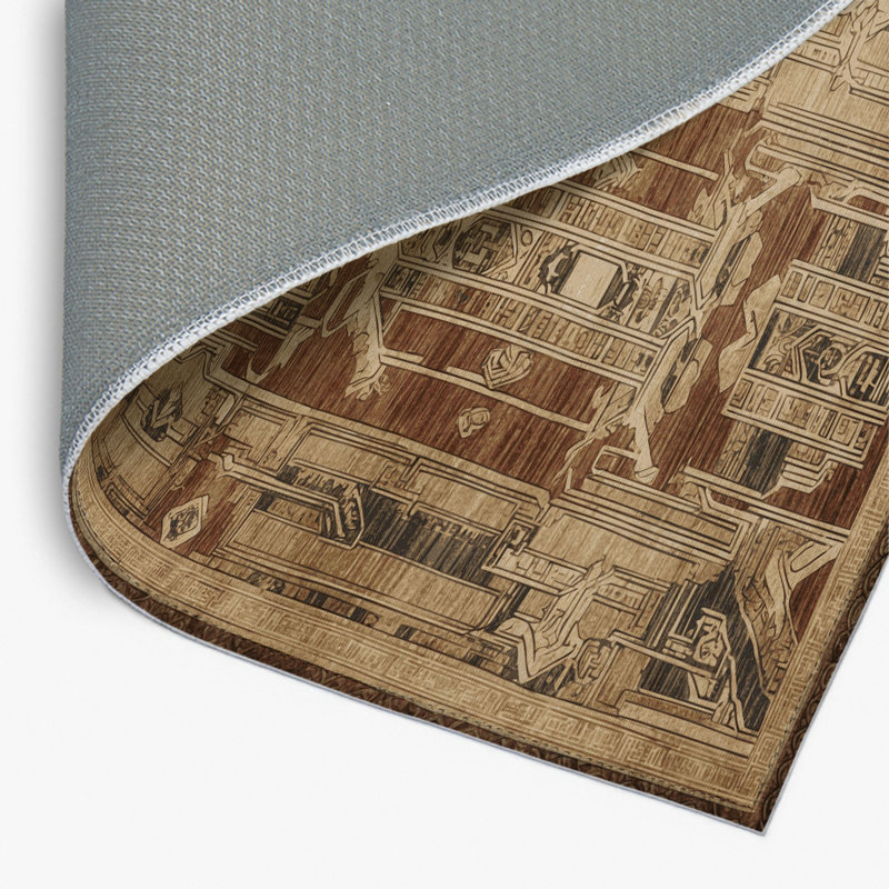 Tapis intérieur et extérieur ArtDeco, Rectangulaire 8 pi x 10 pi