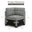 Chenille Module d'angle modulaire de canapé modulaire en chenille-699379882