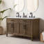 Meuble-lavabo double 54 po avec dessus Sebastiano-111376222