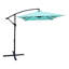 Parasol rectangulaire 2x3m à DEL solaires - Économie d'énergie, ventilation intégrée, pour terrasse, jardin, piscine, 26 DEL, espace extérieur