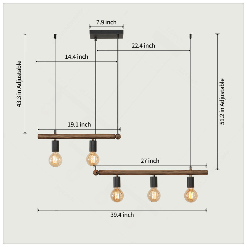 - Light Kitchen Island Pendant Light[No Bulb]
