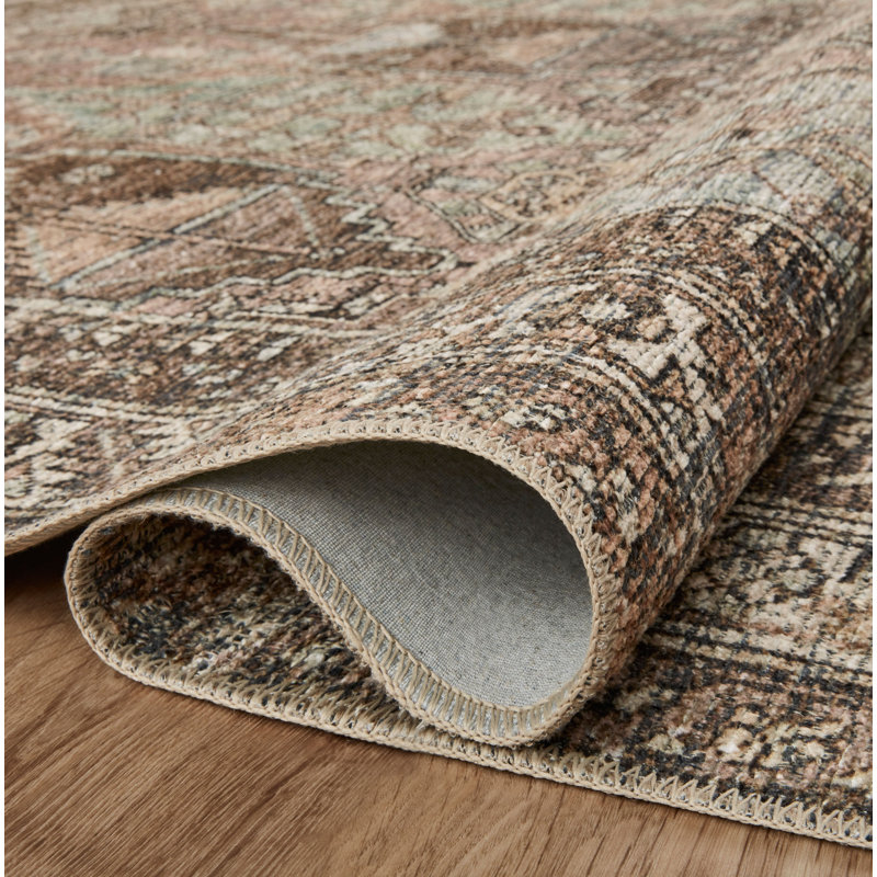 Amber Lewis x Loloi Billie Oriental Clay/Sage Area Rug, Runner 2'6" x 12'