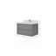 Meuble-lavabo simple 36 po avec plateau en quartz Kiao-905051922