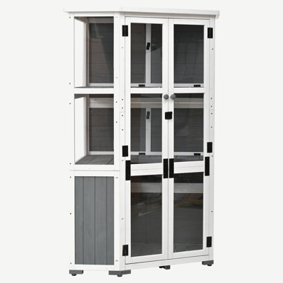 Armoire de rangement en bois pour l'extérieur