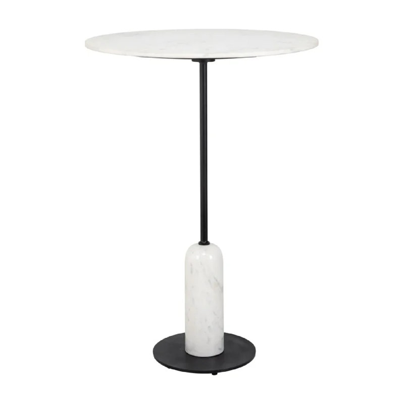 Jagger Round Marble Top Dining Table, 30"H x 42"L x 42"W