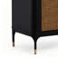Ensemble de meuble-lavabo autoportant en bois massif 60 po Mid-Century avec plateau en marbre 60 po-484305879