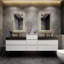 Ensemble de meuble-lavabo double mural Golitz-65239720