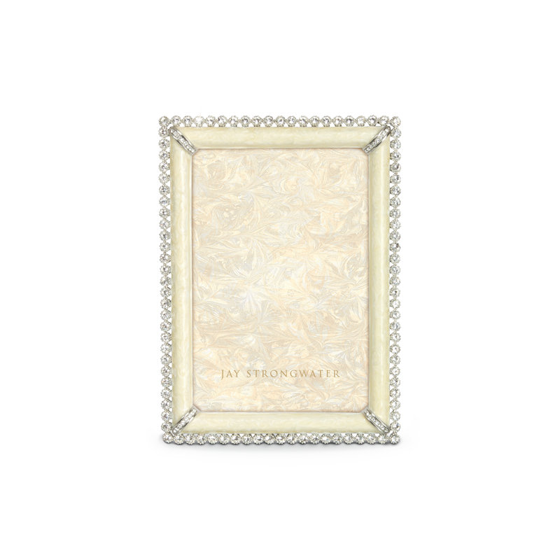 Lorraine Single Picture Frame, Crystal Pearl