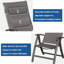 Ensemble de 2 chaises de patio pliantes en tissu textilène rembourré