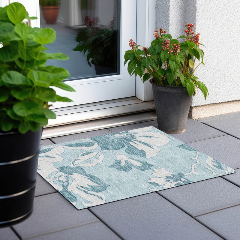 Tapis d'extérieur antidérapant Malchow, Rectangle 1 pi 8 po x 2 pi 6 po