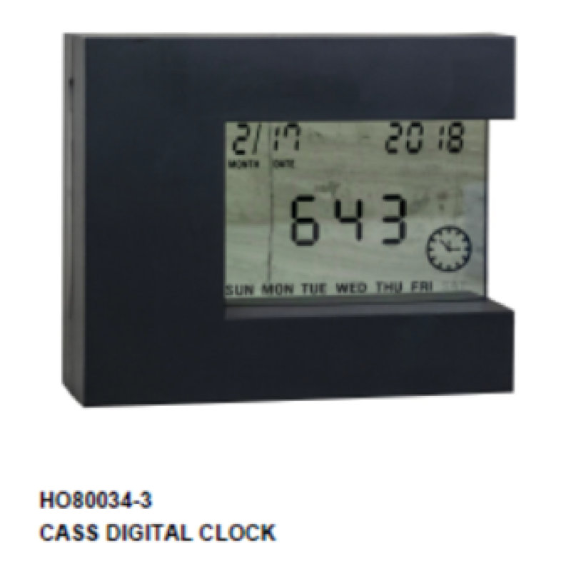 Horloge numérique Mihir (noir)