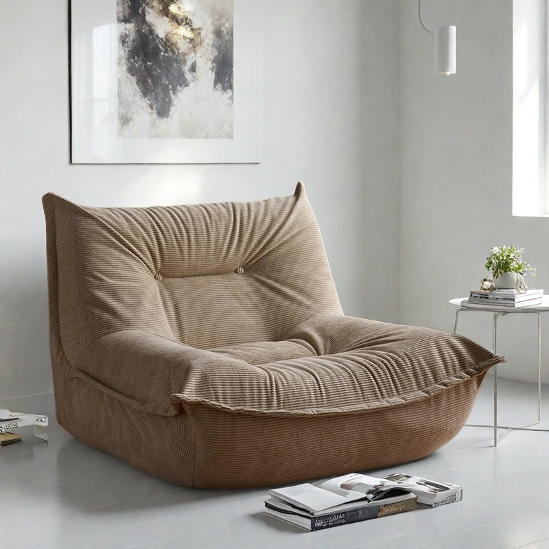 Canapé à billes rétro, Polyester gris