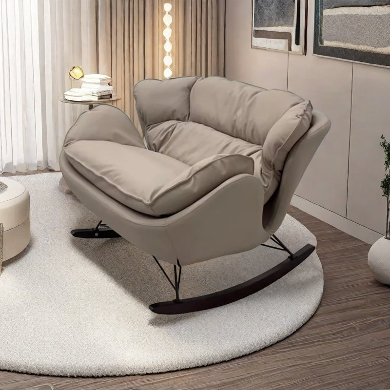 Chaise berçante de luxe italienne, Noir