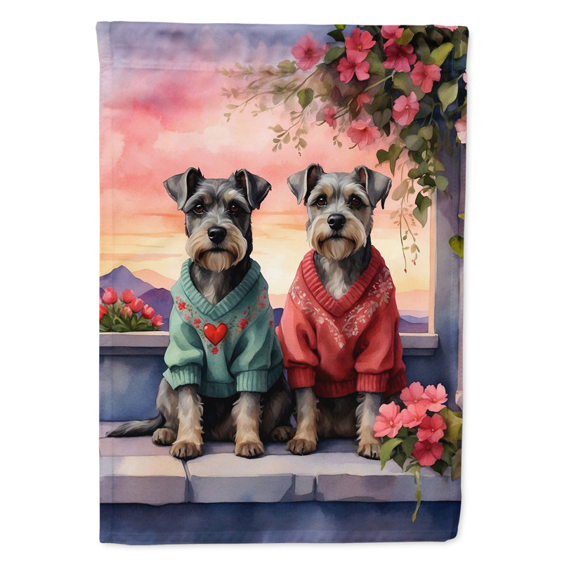Drapeau pour chien double face en polyester H 15,5 po x l 11,25 po