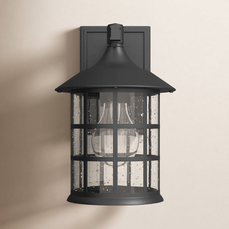Freeport Outdoor Wall Lantern, Textured Black