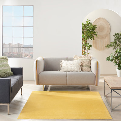 Nourison Essentials Yellow Indoor/Outdoor Area Rug