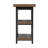 Rundell Rustic Industrial Natural 2-Shelf Solid Pine Wood End Table with Metal Legs, 17 in. L x 20 in. W x 27 in. H, Solid Wood Finish for Living Room Furniture-1531679359