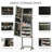 Floor Standing Jewelry Cabinet, Lockable Jewelry Organizer With Full-Length Mirror, And 3 Adjustable Angles