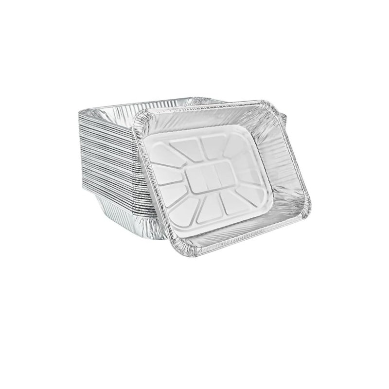 Half Size Rectangle Aluminum Shallow Pan – Disposable For Catering Events, Buffet Stations, Chafing Dishes, Oven Roasting, Baking, Steam, Meal Prep, Freezer Storage, Takeout And Food Service (50)