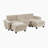 Snyder 120.5" Modern & Contemporary Sectional Sofa - Chenille Modular Sectional Sofa with Durable Plywood Construction and Supportive Foam & Pocket Coils-1787705565