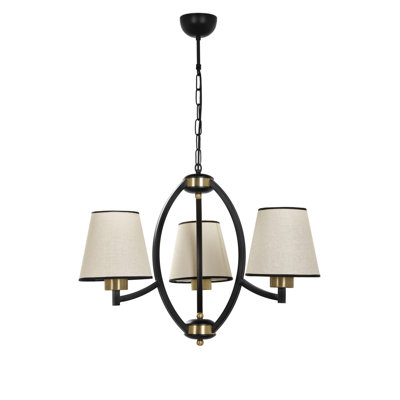 Robbins 3 - Light Shaded Chandelier