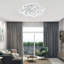 Izzabella 10-Light 85cm Acrylic LED Flush Mount