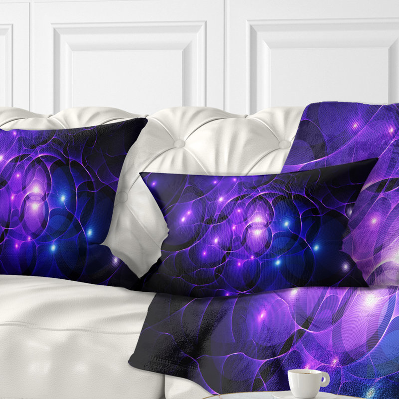  Coussin lombaire abstrait, Bleu