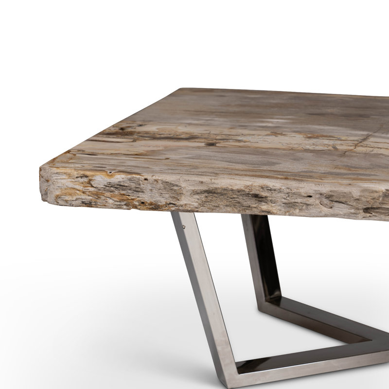 Masso Solid Wood Coffee Table, Natural Light