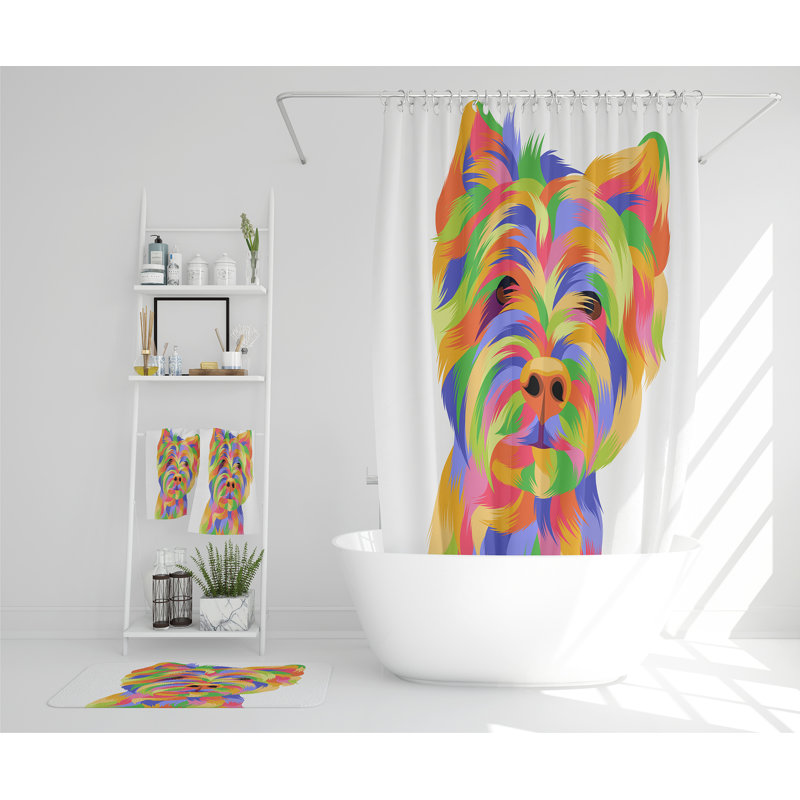 Nelva Polyester Shower Curtain Set
