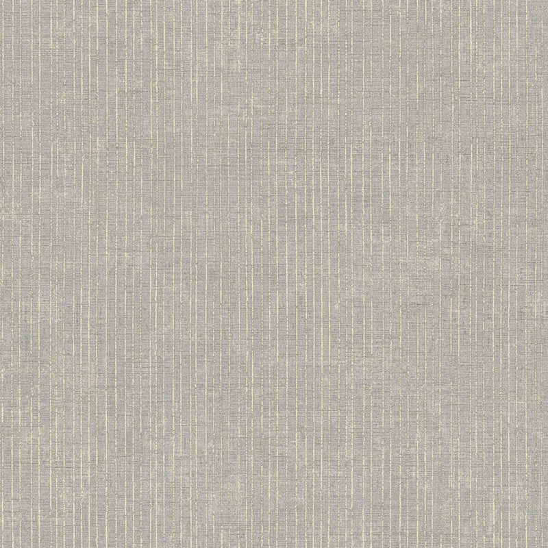 Italian Style Distressed Pinstripe Design Wallpaper Roll, Brown