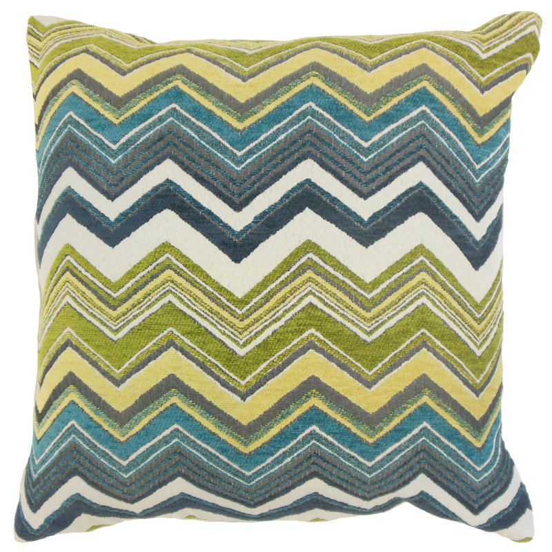 Coussin en zigzag hateya, 20 po x 20 po