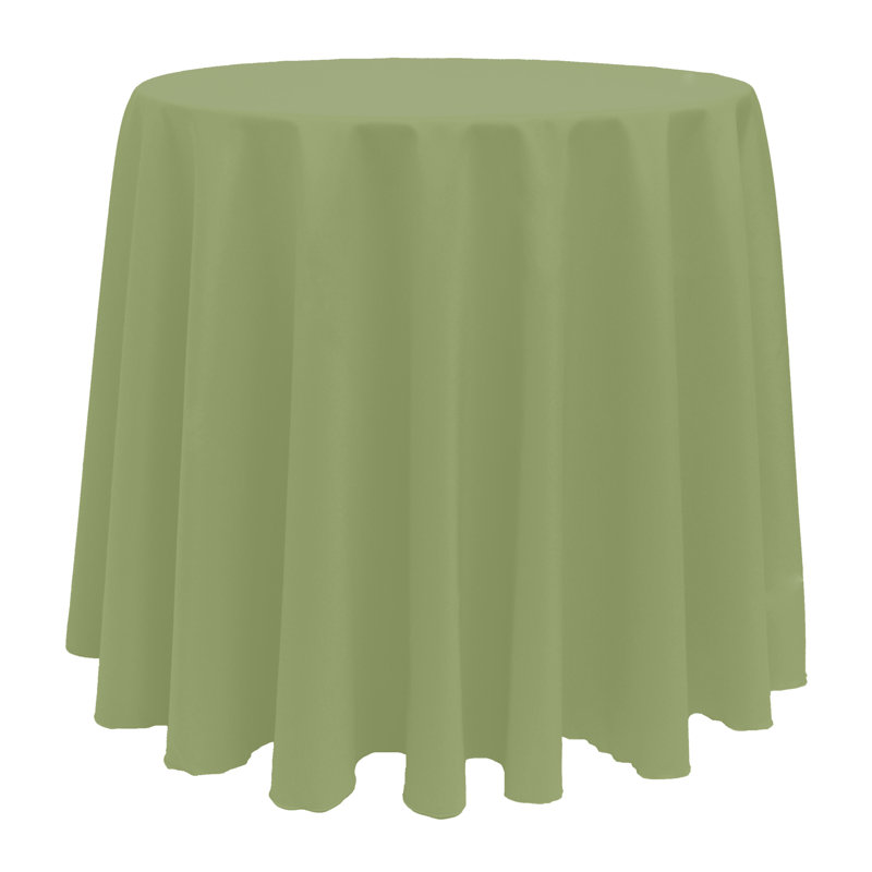 Hannaha Round Tablecloth, Army Green, 108" x 108"