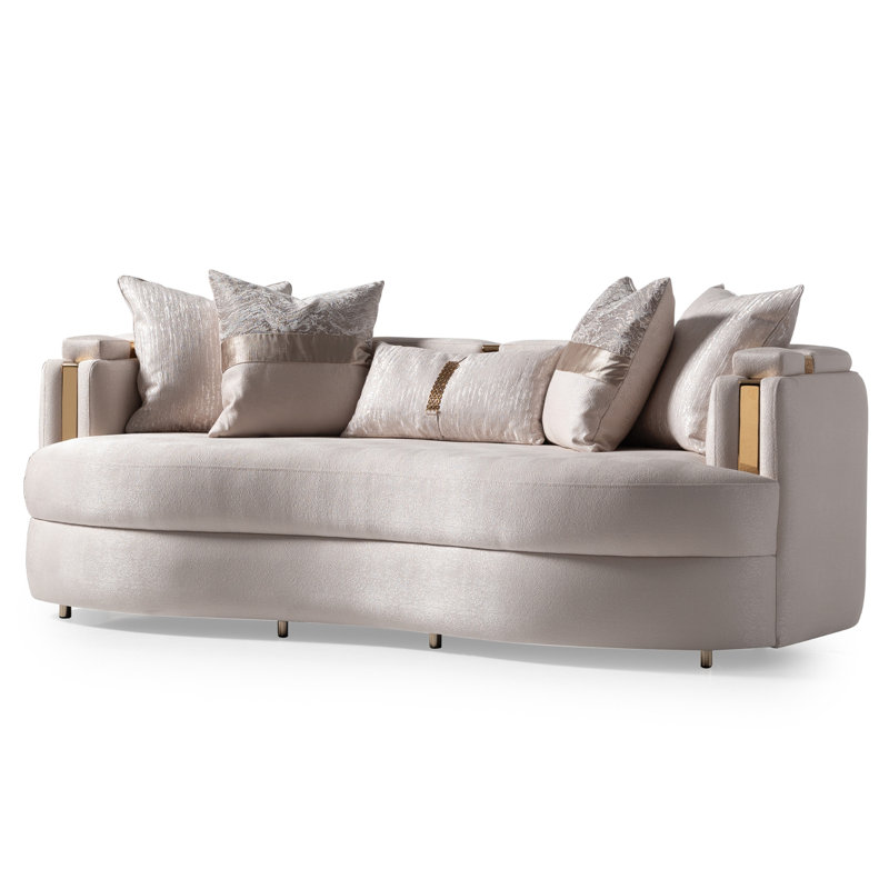 Carmela 84.5'' Square Arm Curved Sofa