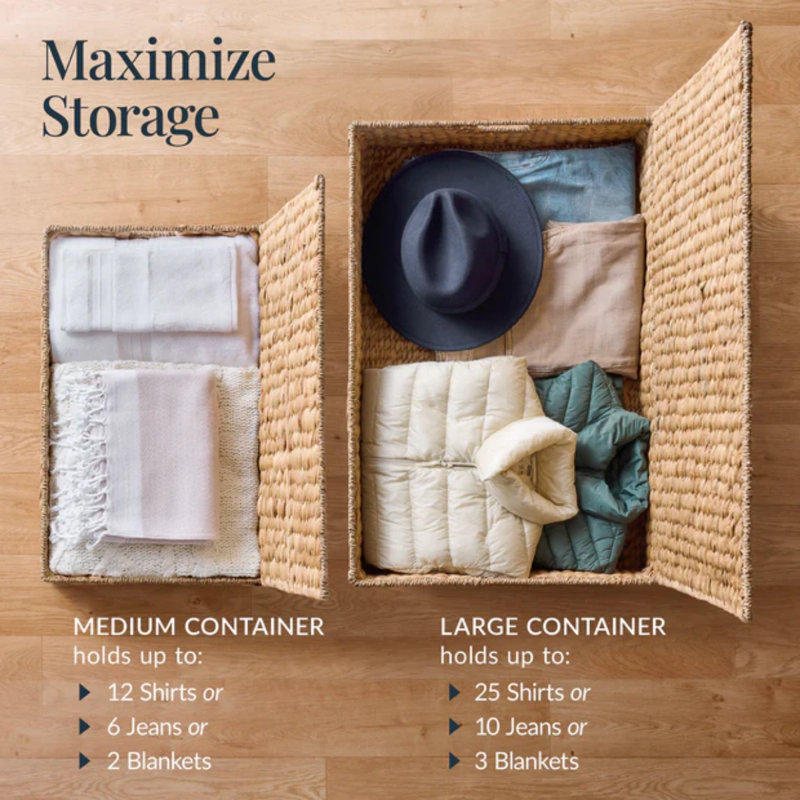 Underbed Storage Baskets, Natural
