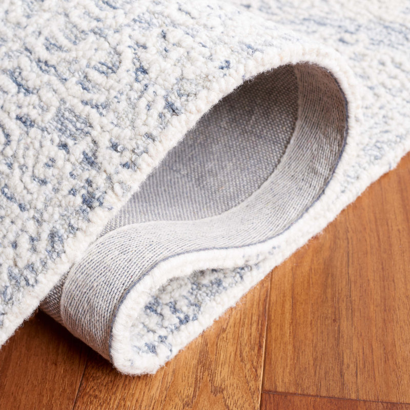 Pelopidas Hand Tufted Wool Pile Abstract Rug, Rectangle 5' x 8'
