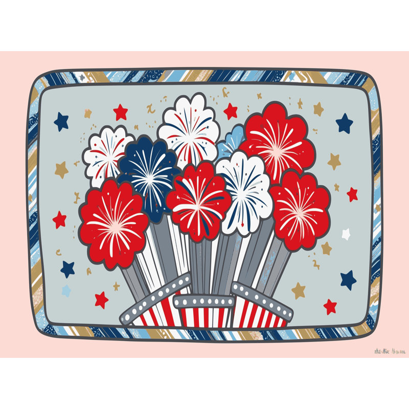 Tapis vacances des fêtes The Holiday Aisle®, Rectangulaire 8 pi x 12 pi