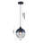 1-Light Matte Black Wall Sconce With A Clear Glass Shade-1671139602