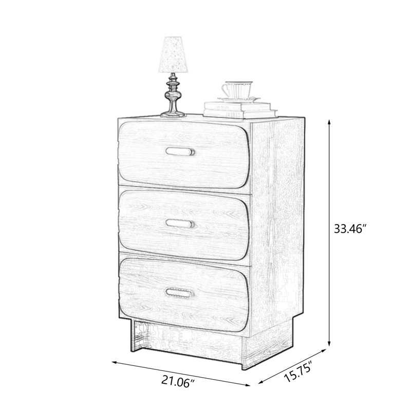 Armoire d'appoint en bois manufacturé noir massif