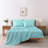 4/6 Pcs Soft Solid & Embroidery Bed Sheets Set-114640738-114640785