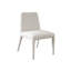 Ensemble de deux chaises de salle à manger / d'appoint Alba en tissu d'avoine avec pieds enveloppés Alba