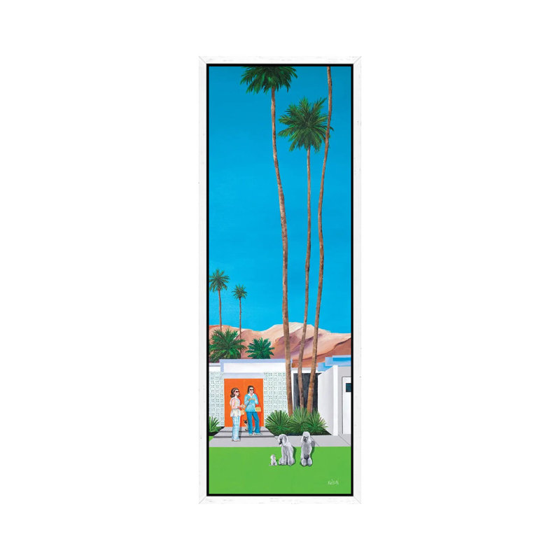 Nina And Rose by Dan Nelson - Panoramic Print on Canvas, 91.44cm H x 30.48cm W x 3.81cm D, White Framed