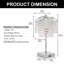 Lampe de table moderne en cristal avec double charge USB et fonction à intensité variable-549861650-549861660-549861648
