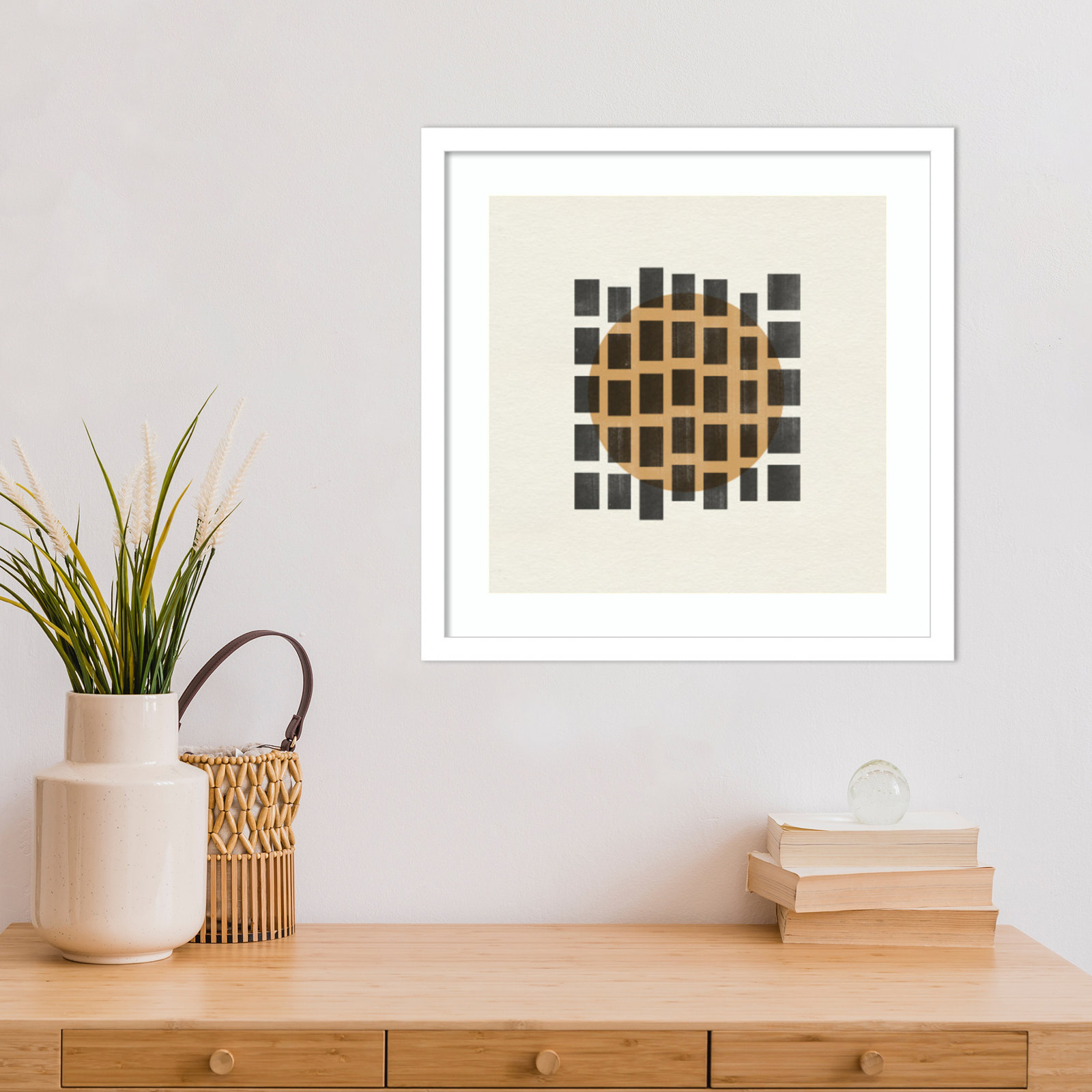 Giese "Paper Object No. 8" Print, White, 17" H x 17" W