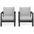 Patio Aluminum Chair With Cushions-1240670975