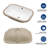 Contemporary White Ceramic Undermount Rectangular Bathroom Sink with Overflow Drain Opening