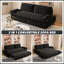 Grand canapé-lit escamotable de 73,2 po, canapé-lit convertible 3 en 1, causeuse multifonctionnelle en velours-1992087833