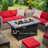 Anatilde Rectangle Propane Fire Pit Table