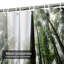 Rideau de douche Foggy Forest Autumn Trees Jungle Silence avec 12 crochets-1658972149